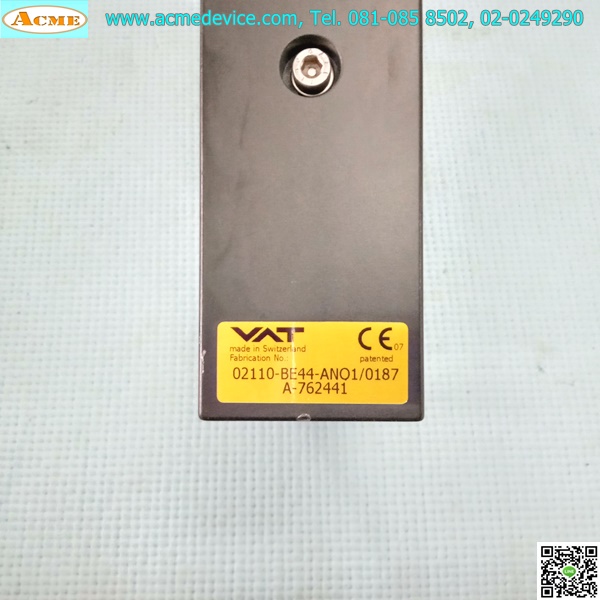 Rectangular Transfer Vacuum Gate Valve VAT รุ่น 02110-BE44-ANO1/0187