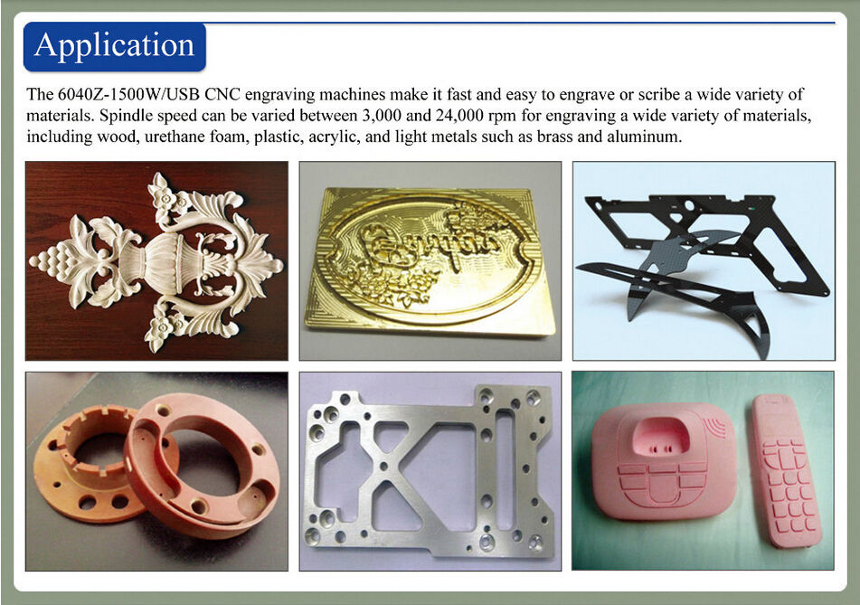 Mini CNC 6040BS 3 Axis ชิ้นงาน X 400mm Y600 mm Z 100 mm Spindle 2200W