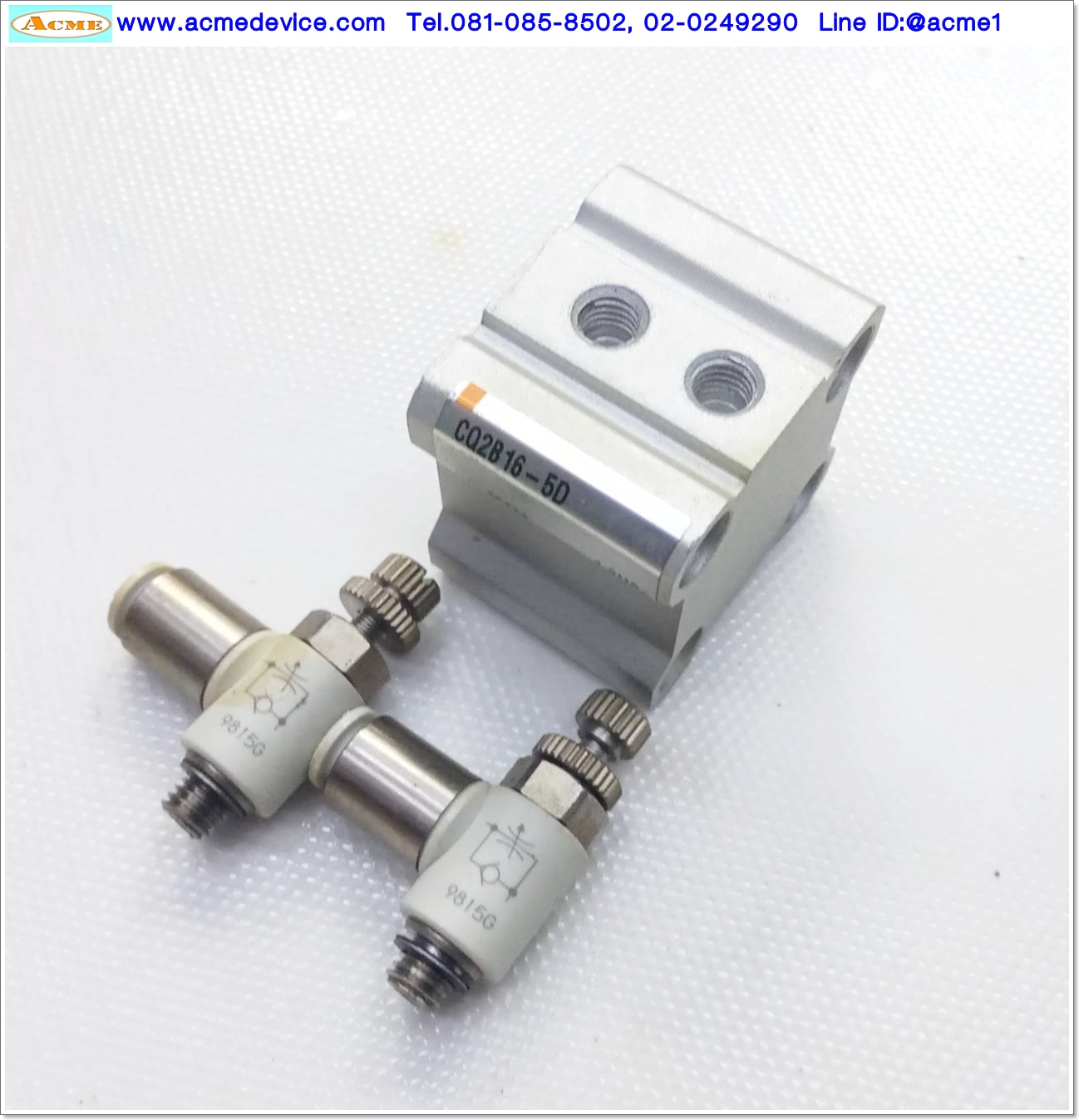 Air Cylinder SMC รุ่น CQ2B16-5D, Bore 16 mm, Stroke 5 mm