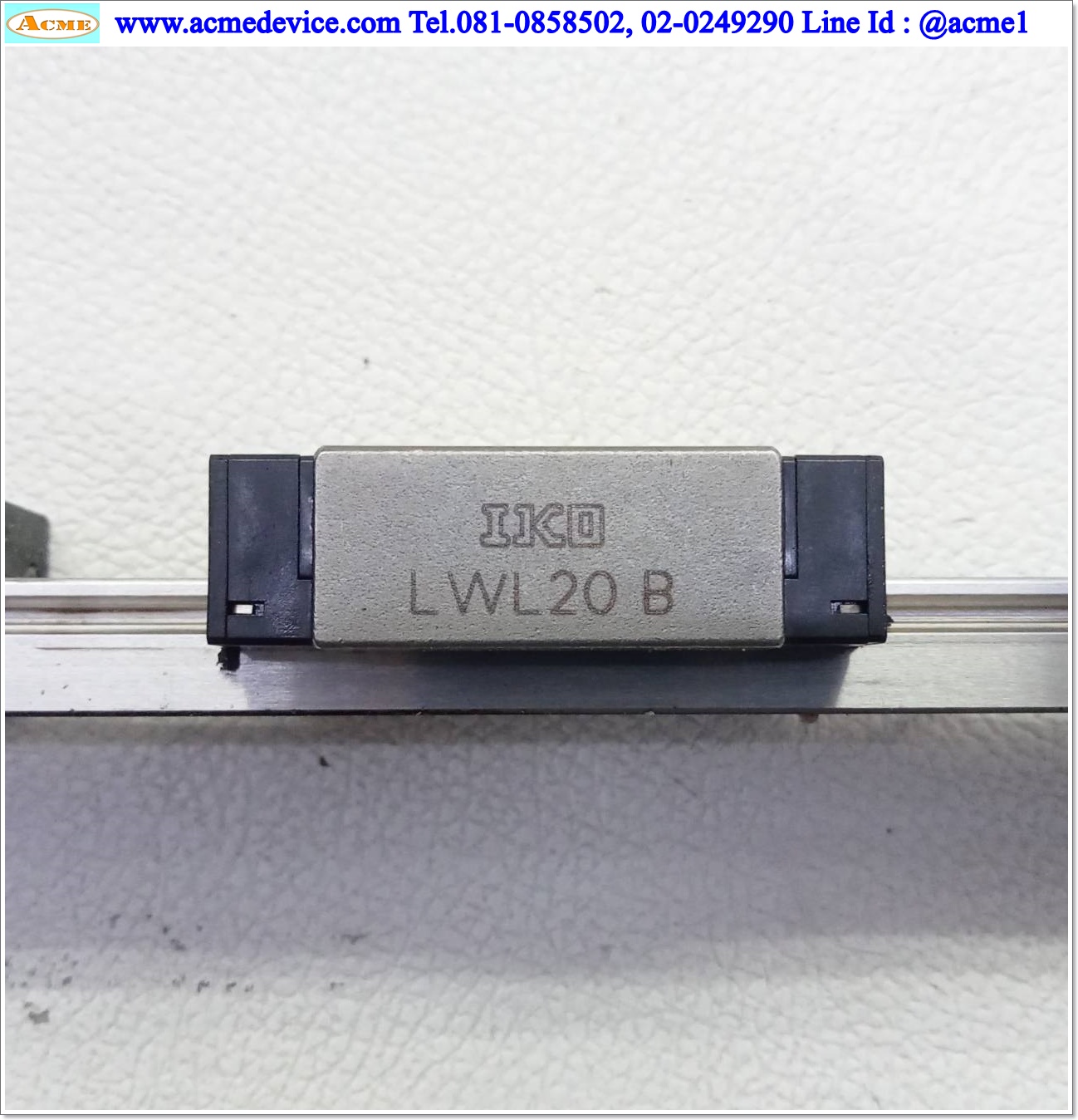 Linear Block and Rail IKO รุ่น LWL20B, รางสไลด์ขนาด 20 mm. x 360 mm. (2 Block)
