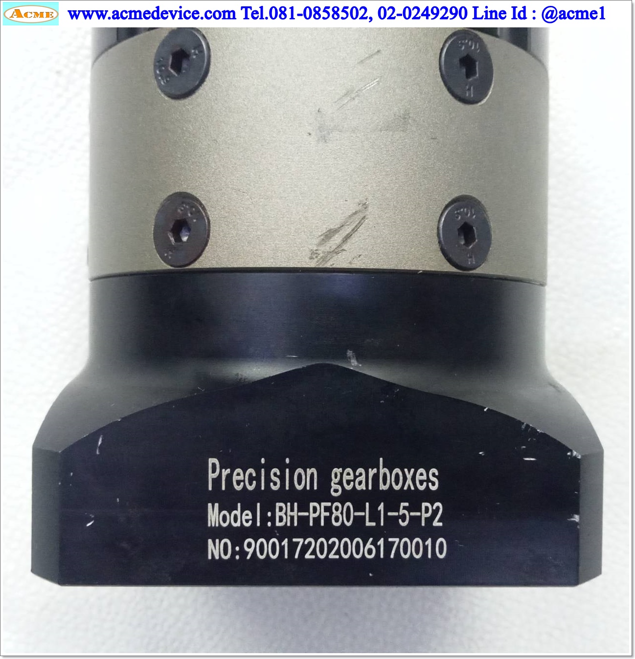 Gear Head รุ่น BH-PF80-L1-5-P2, Ratio 5:1 (เพลาเข้า 19 mm., ออก 20 mm.), for 750W