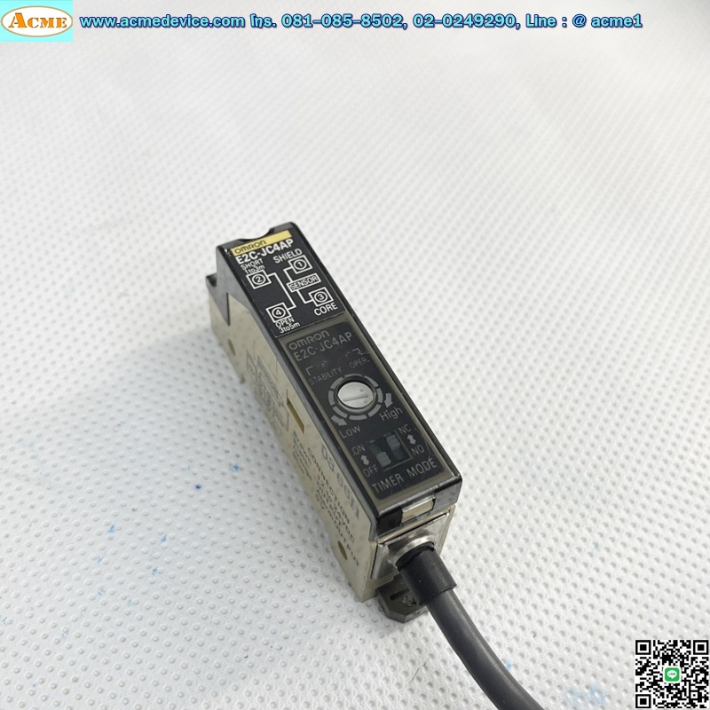 Photoelectric Amp Omron รุ่น E3C-JC4P, Light-ON, Dark-ON, NPN