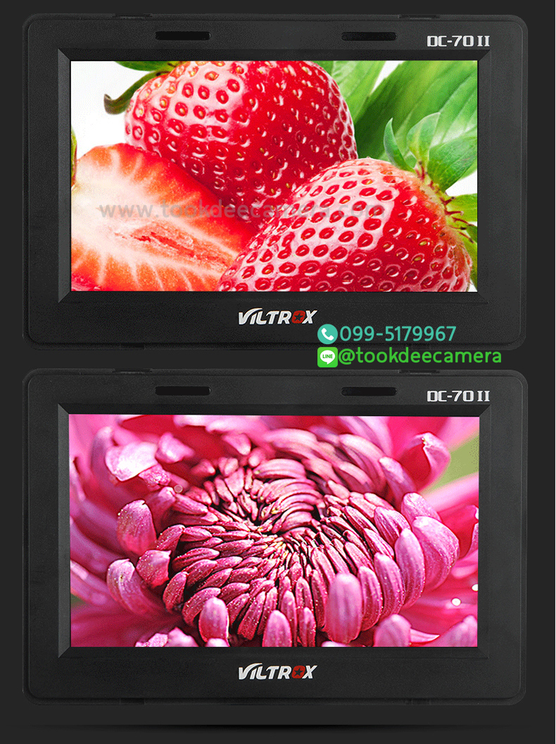 จอภาพViltrox DC-70II HDMI ขนาด 7นิ้ว สำหรับกล้อง DSLR หรือกล้องวิดีโอ