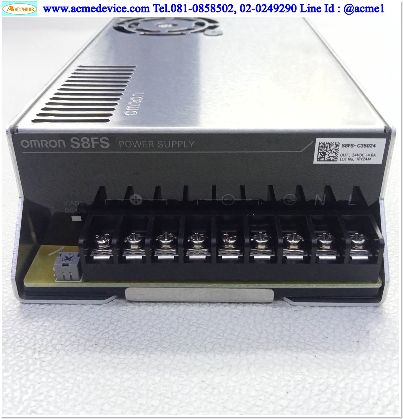 Power Supply Omron รุ่น S8FS-C35024, Output 24V, 14.6A, 350w
