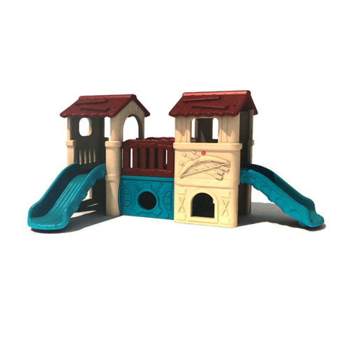 บ้านป้อมสไลด์สองราง บ้านน้อยพร้อมสไลด์สองรางและปีนป่าย