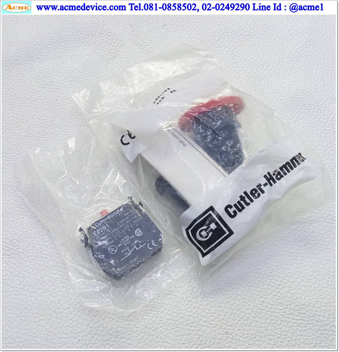 Emergency Switch Cutler Hammer รุ่น E22LLB2, 1NC