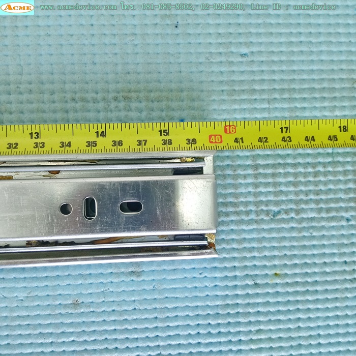 รางสไลด์, รางลิ้นชักลูกปืนขนาด 45 mm. x 400 mm., ระยะชัก 400 mm.