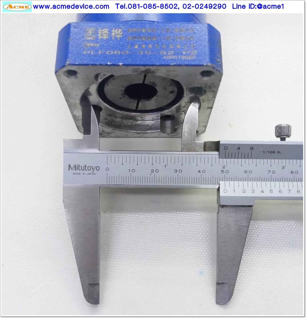 Gear Head 3F รุ่น PLF060-35-S2-P2, Ratio 35:1 (เพลาเข้า 14 mm. ออก 14 mm.) for 200w, 400w