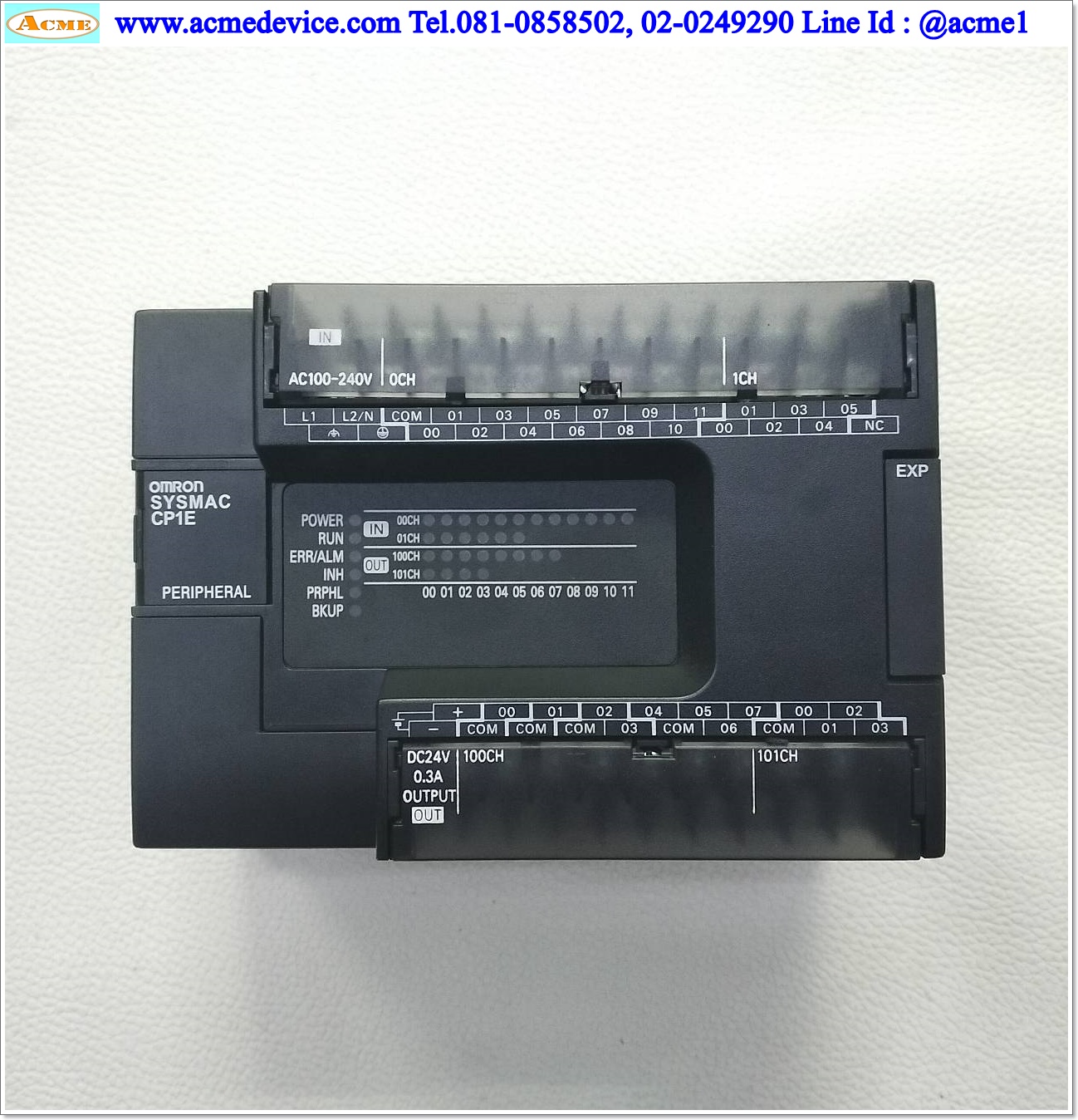 PLC Omron รุ่น CP1E-E30SDR-A, 100-240 Vac