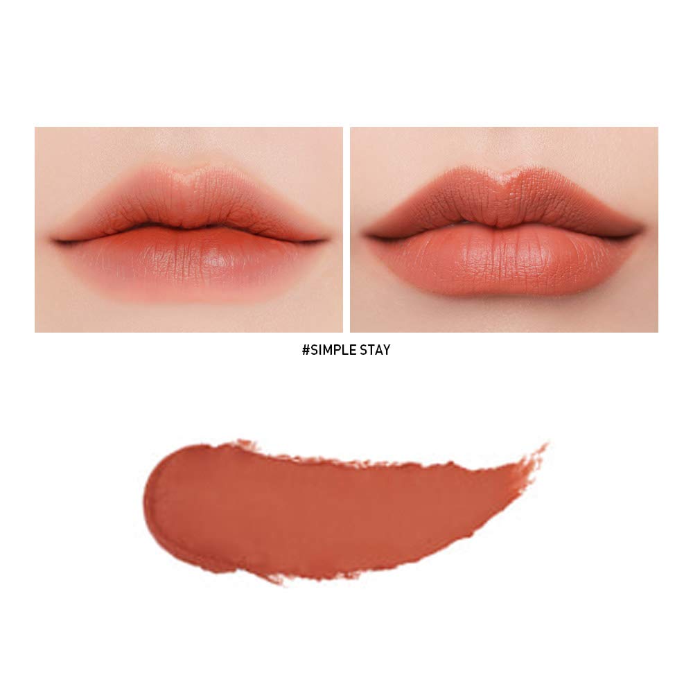 ลิปเนื้อเวลเวตแมท 3CE Slim Velvet Lip Color สีSimple Stay