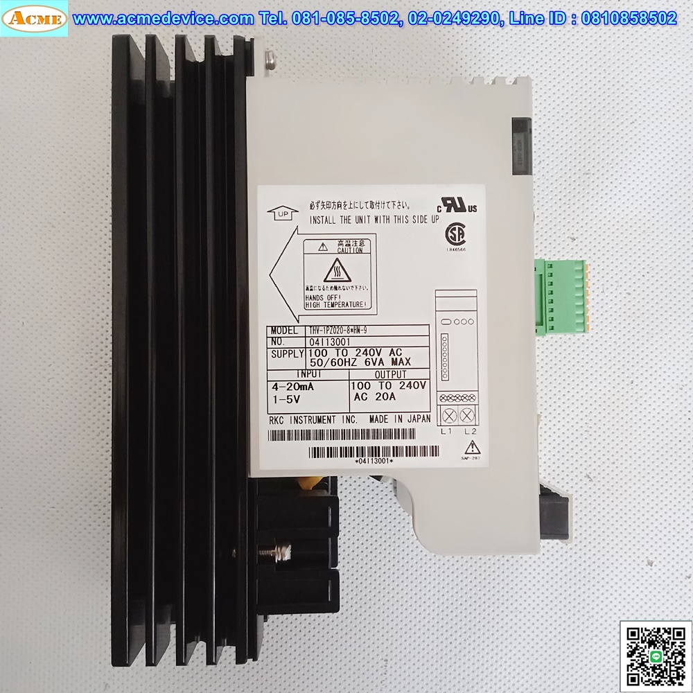 Thyristor Module RKC รุ่น THV-1PZ020-9 NN-1-6, 100-240VAC, 20A (มือสอง)