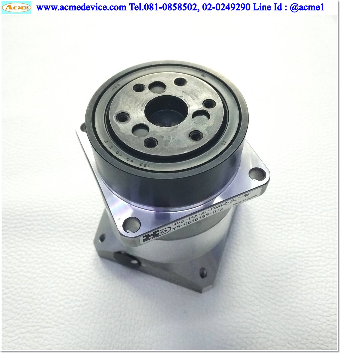 Gear Head Harmonic รุ่น HPG-14A-21-F0A9Z-BL1-SP, Ratio 21:1, เข้า 12 mm.