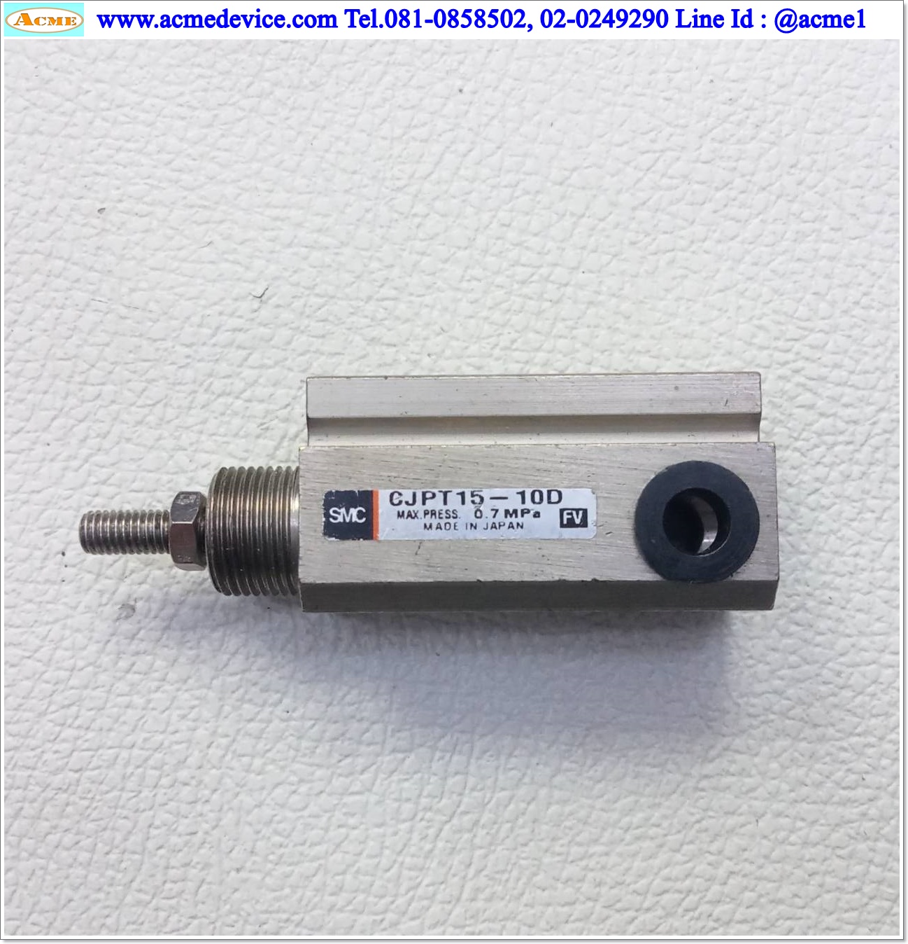 Air Cylinder SMC รุ่น CJPT15-10D, Bore 15 mm., Stroke 10 mm.