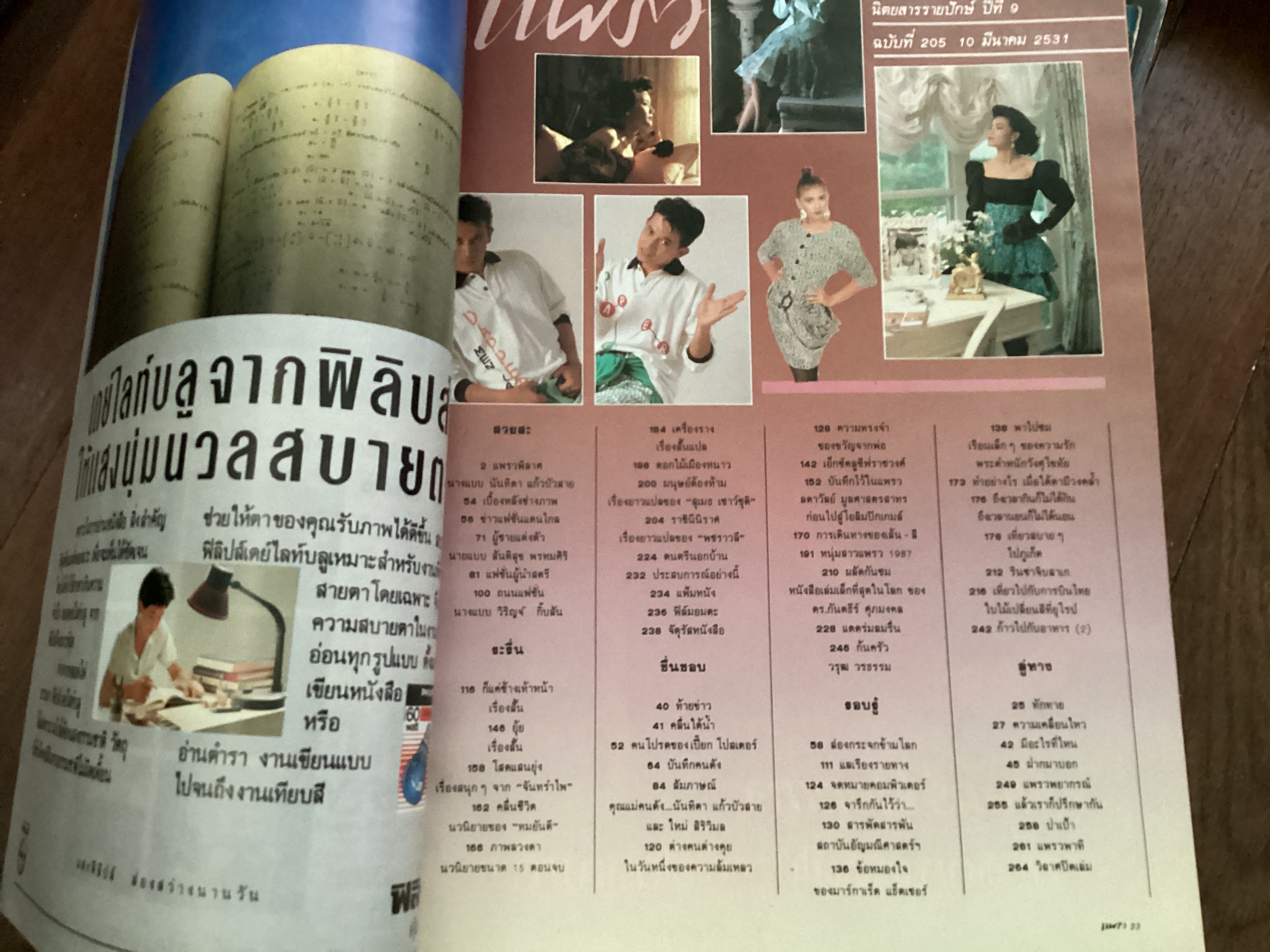 แพรว 10 มีนาคม 2531 ปก ตู่ นันทิดา ด้านใน หนุ่ม สันติสุข ราคา 120