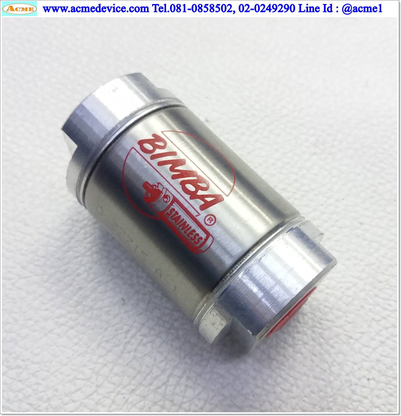 Air reservoir Bimba รุ่น D-27715-A-1, Bore 1-1/4" , Length 1"