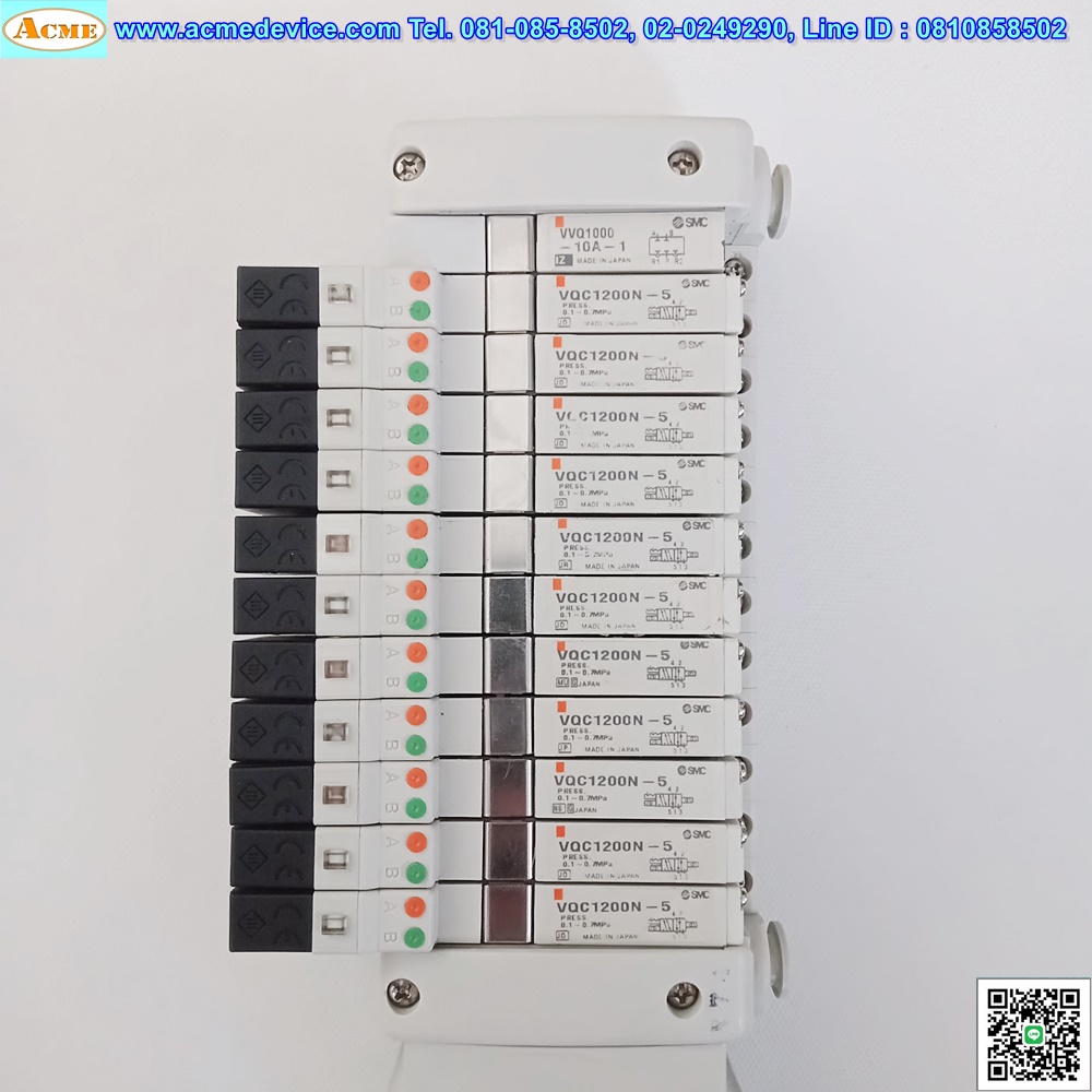 Solenoid Valve SMC รุ่น VQC1200N-5 (11) + EX250-SDN1, 24Vdc