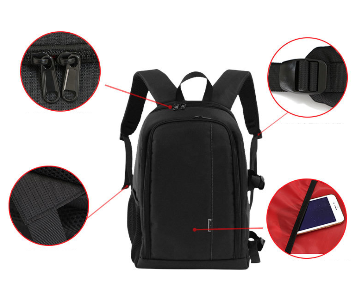 กระเป๋ากล้องยี่ห้อ IDM รุ่น DL-B208 สำหรับใส่กล้อง เลนส์ แฟลช โน้ตบุ๊ค ราคาถูก