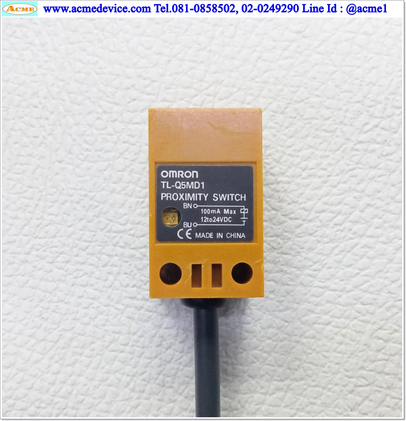 Proximity Omron รุ่น TL-Q5MD1, Front 17x17, ระยะ 5 mm., 2Wire, NO, Inductive