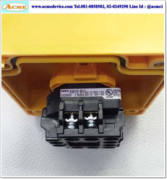 Emergency Switch Idec รุ่น FB1W-XW1E-BV402MRH, 2NC, Control Station