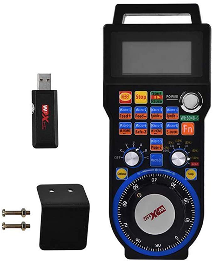 Wireless CNC Handwheel MACH3 6 Axis Pulse Pendant MPG สำหรับเครื่อง mini CNC
