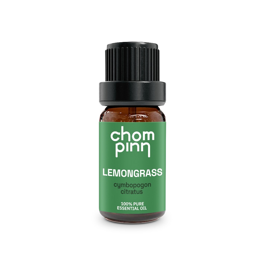 น้ำมันหอมระเหยบริสุทธิ์ตะไคร้ ธรรมชาติ 100 % (Lemongrass) 10 ml. ชมภิญญ์
