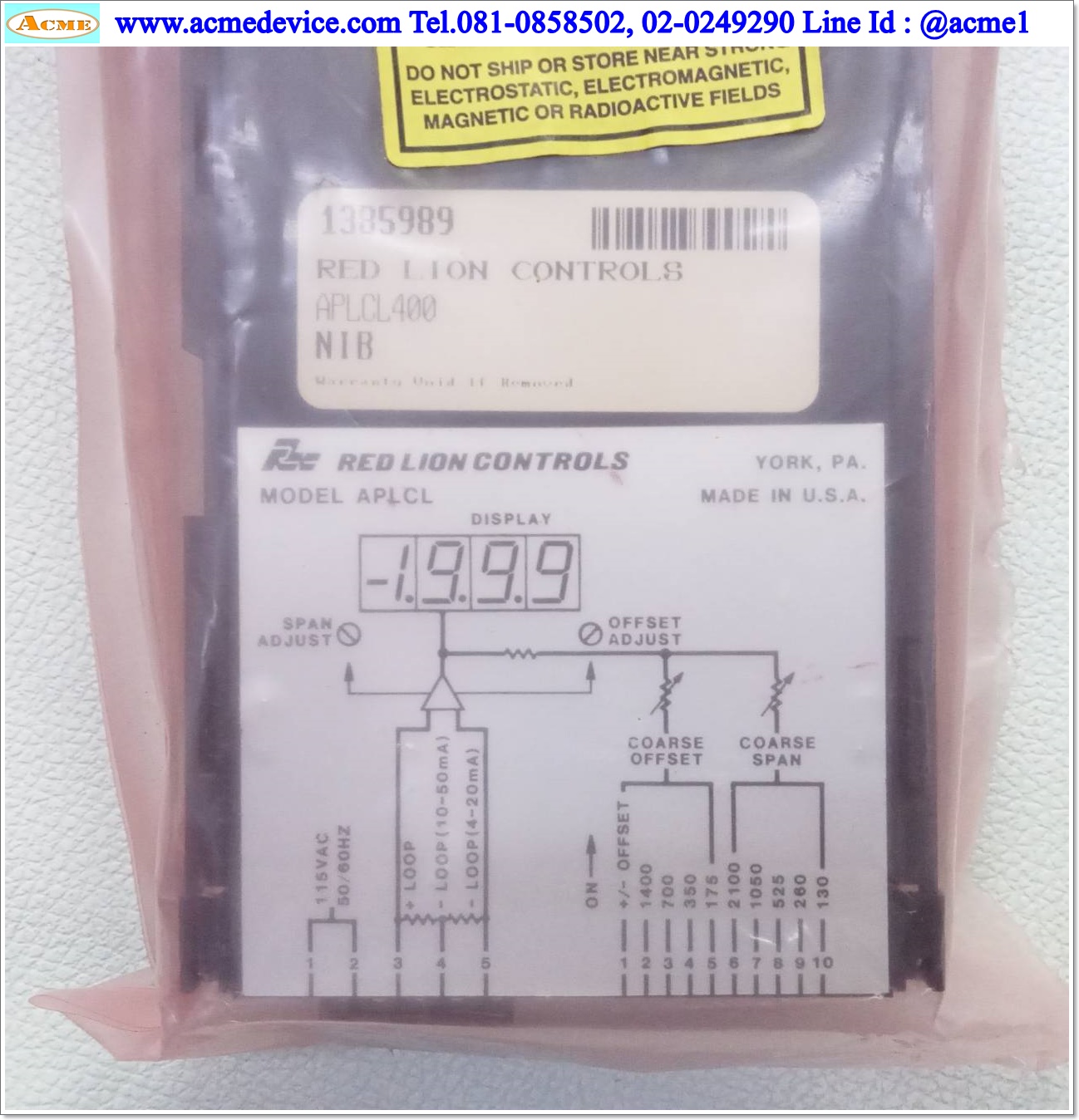 Current-Loop Indicator Red Lion รุ่น APLCL, APLCL400
