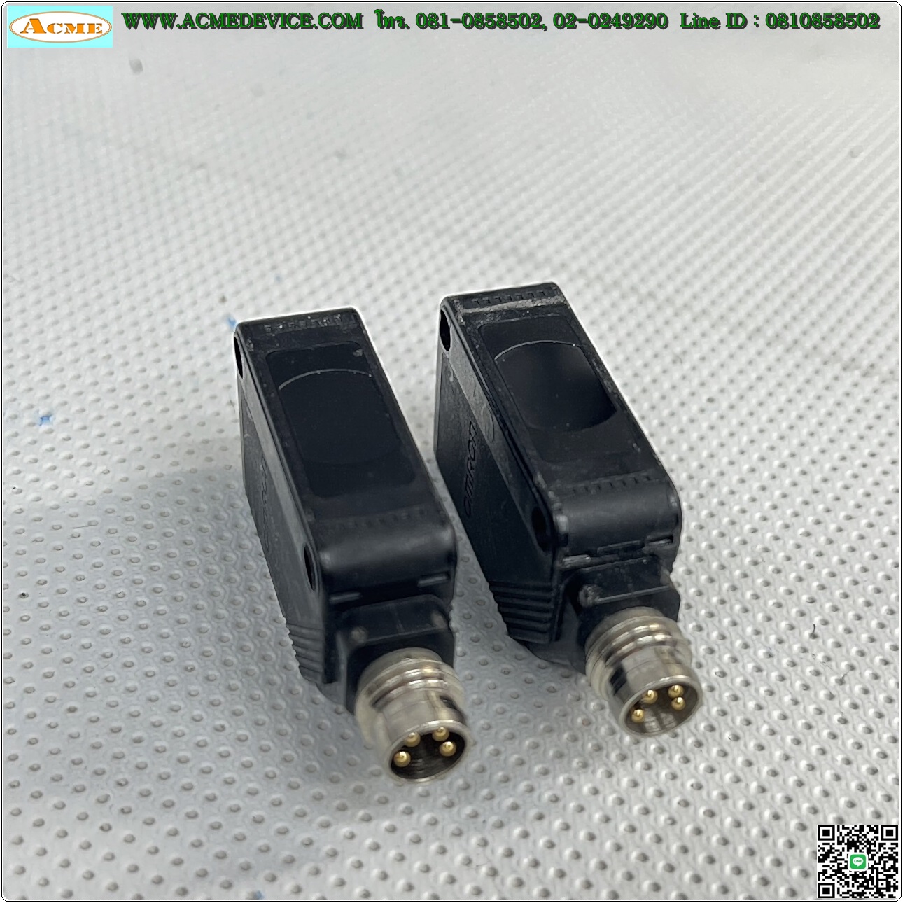 Photoelectric Omron รุ่น E3Z-T86-D + E3Z-T86L, ระยะ 15m, PNP (รับ-ส่ง)