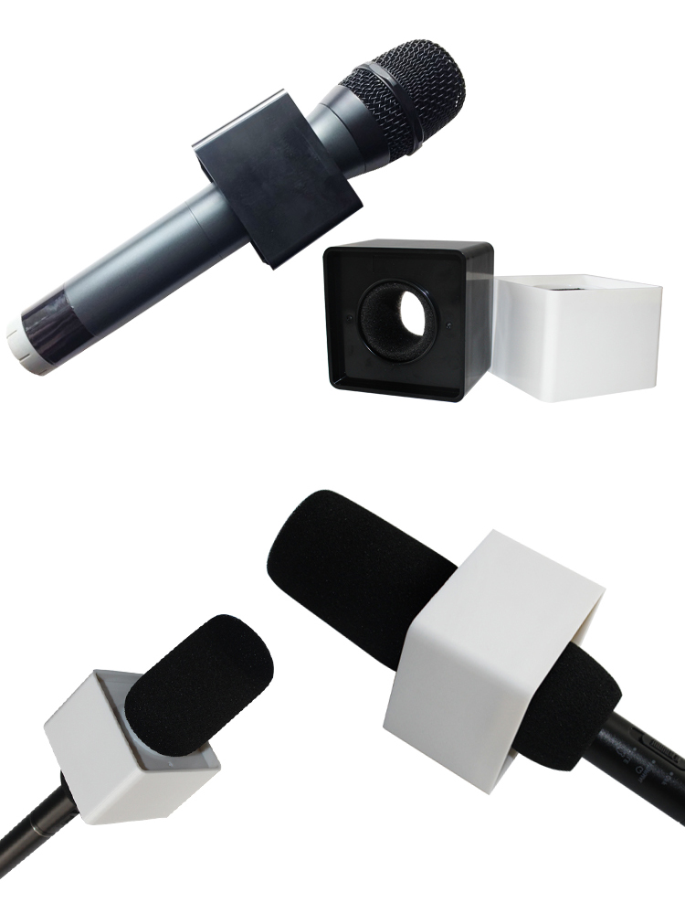 Microphone Logo Square เพลทติดโลโก้ แบบสี่เหลี่ยม ราคาถูก