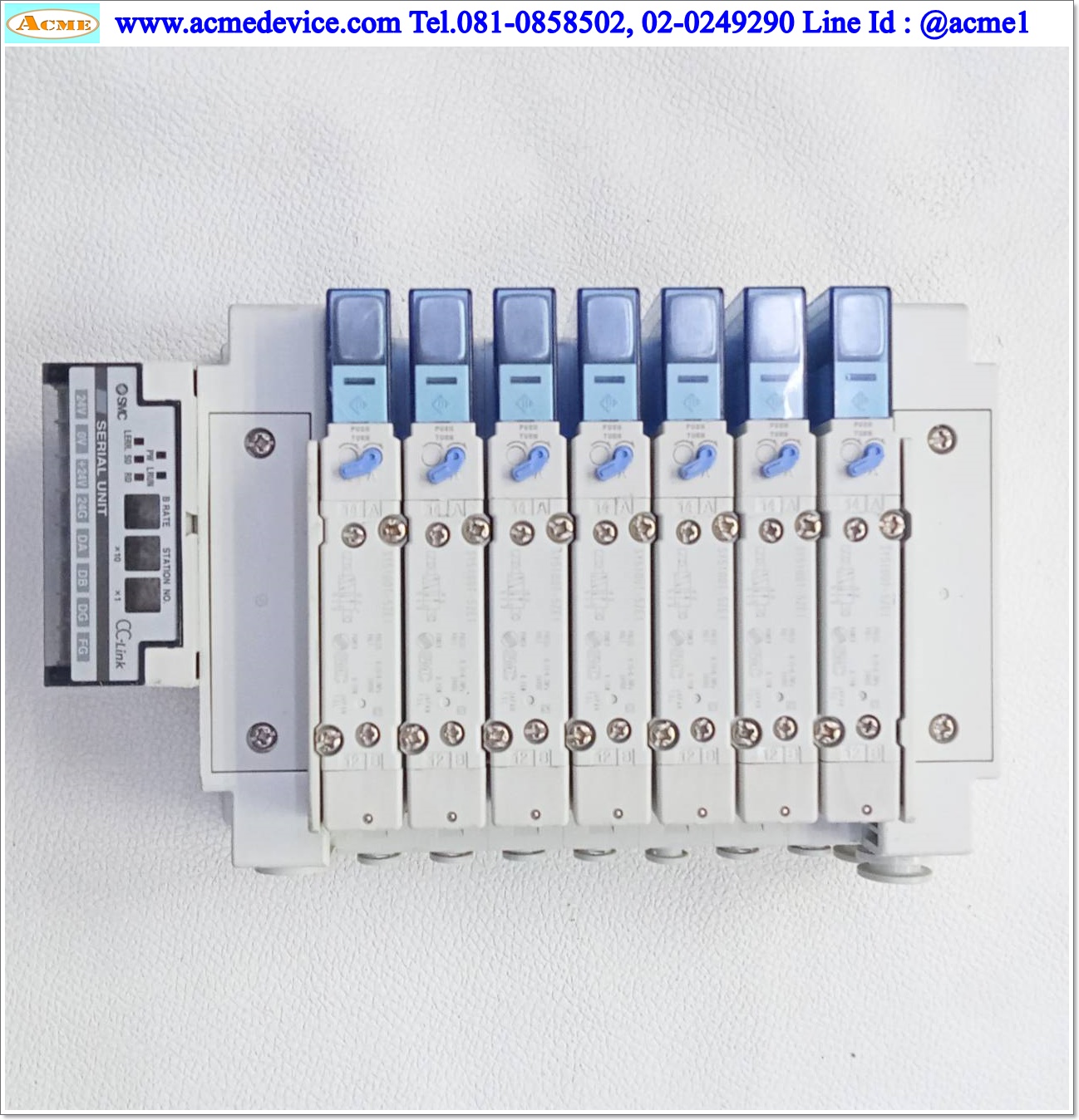 Solenoid Valve SMC รุ่น SY5100T-5ZE1(7) + EX120-SMJ1, 24V