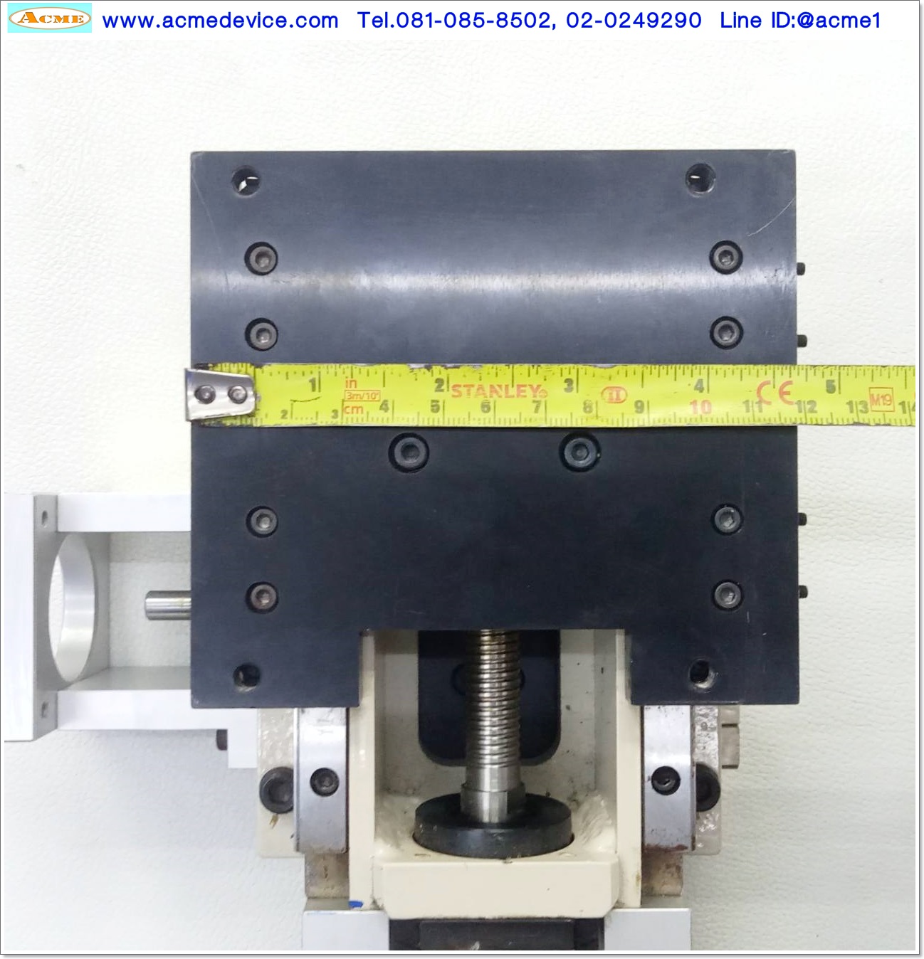 แกนสําเร็จรูป Reed Screw XY ??? รุ่น ???, แกน XY ขนาด 120mm x 185mm, Stroke 50mm, Pit 4mm, แกนโต 12 mm