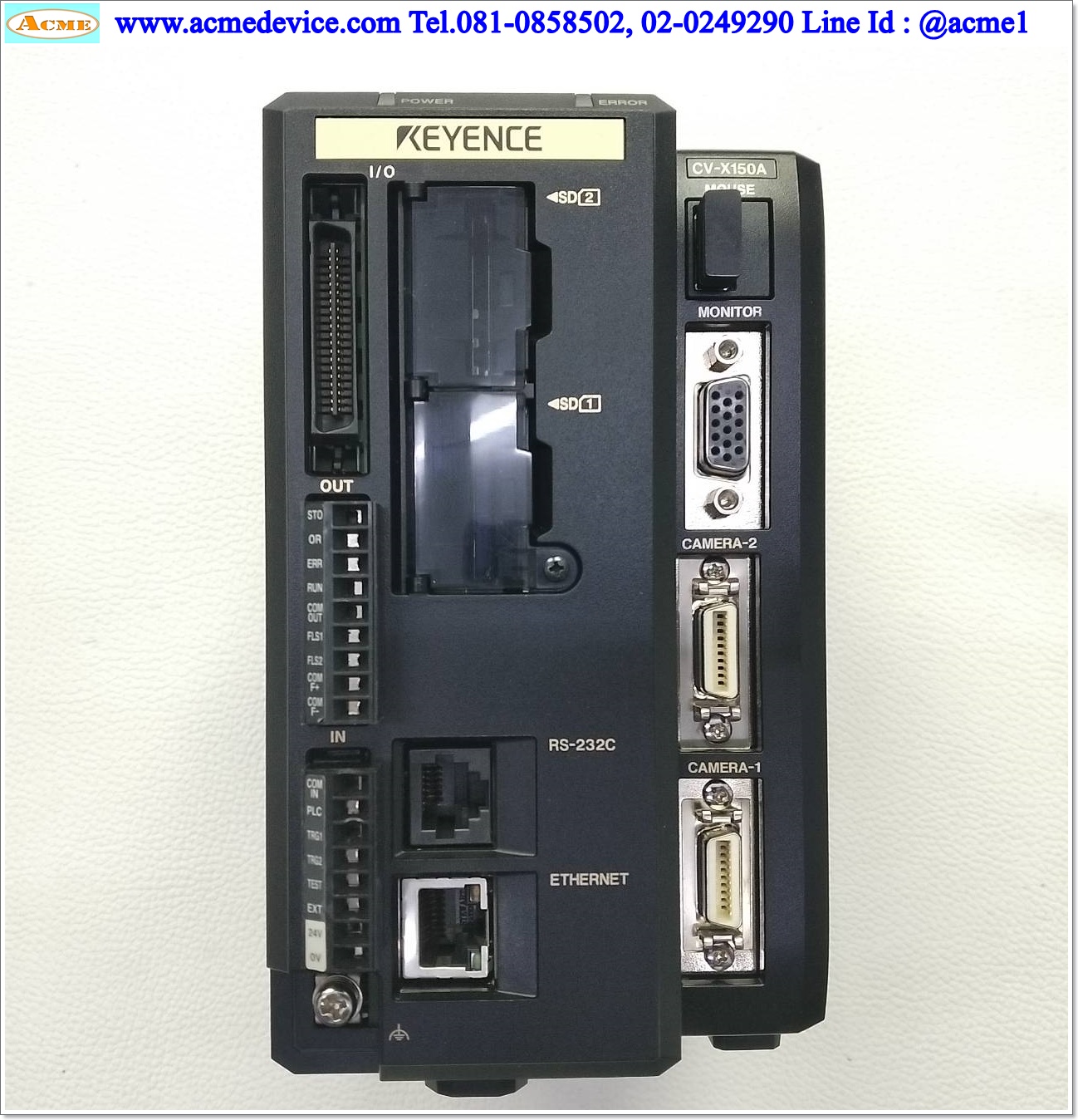 Keyence Image Sensor Controller รุ่น CV-X150A & Camera CV-035C & CA-CN3
