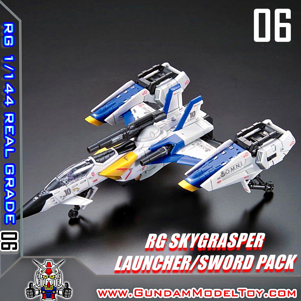BANDAI RG 1/144 SKYGRASPER LAUNCHER/SWORD PACK สกายแกรสเปอร์ ลอนช์เชอร์/สวอด แพ็ค โมเดล กันดั้ม กันพลา PS TOYLAND