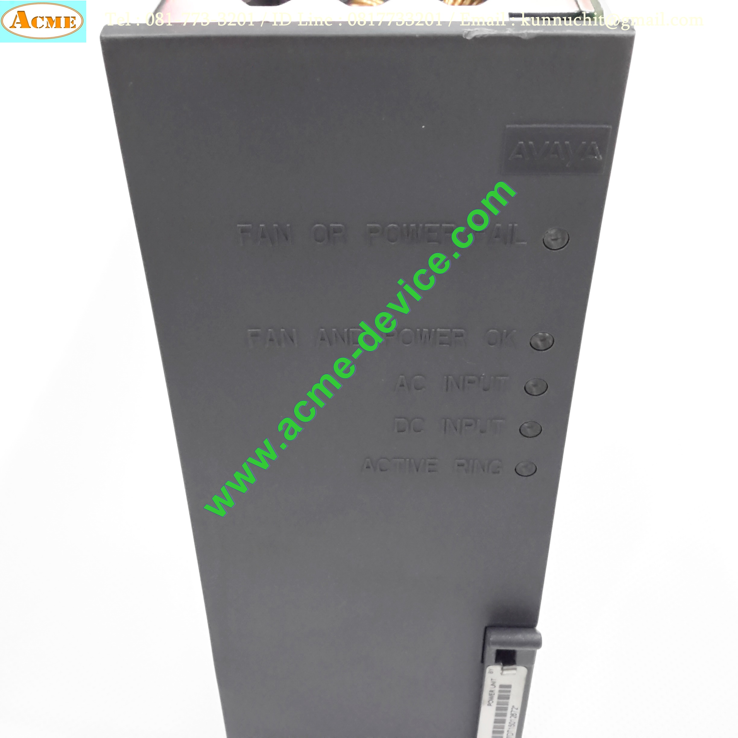 Power Supply AVAYA รุ่น 655A (700361452), Output 85Vac/72Vac 20/25Hz, Power Input -48Vdc / 100-240Vac