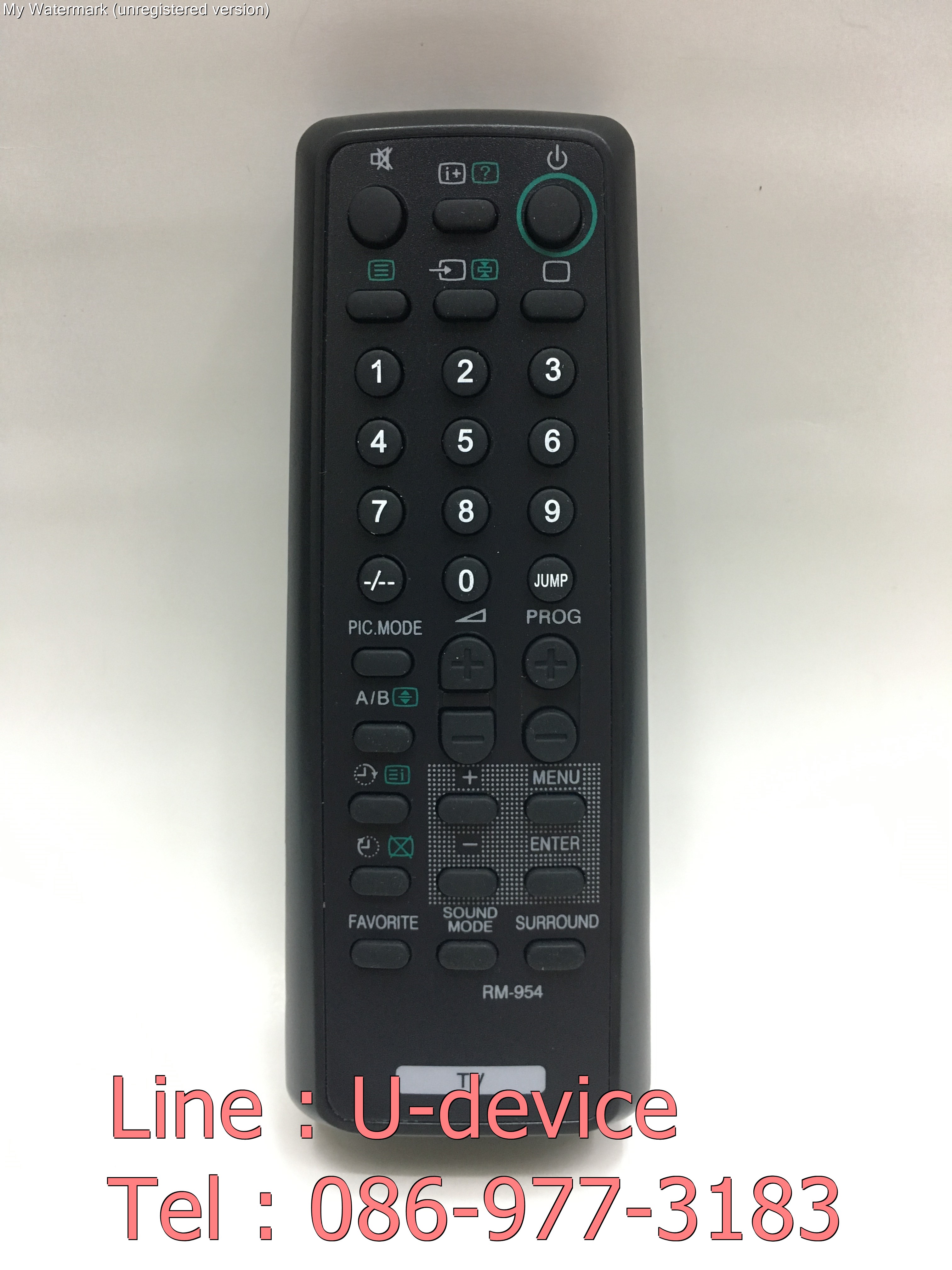 รีโมททีวี Sony รุ่น954 สีดำ