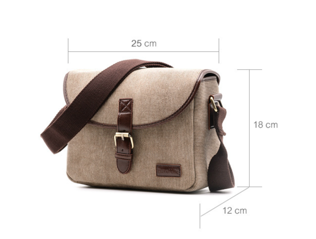 กระเป๋ากล้องยี่ห้อ TRAVEL LIFE ทำจากผ้า สำหรับกล้องDSLR MIRRORLESS