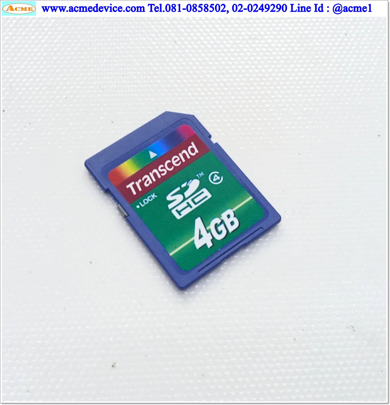 Memory Card Transcend รุ่น SDHC (class 6), 4GB
