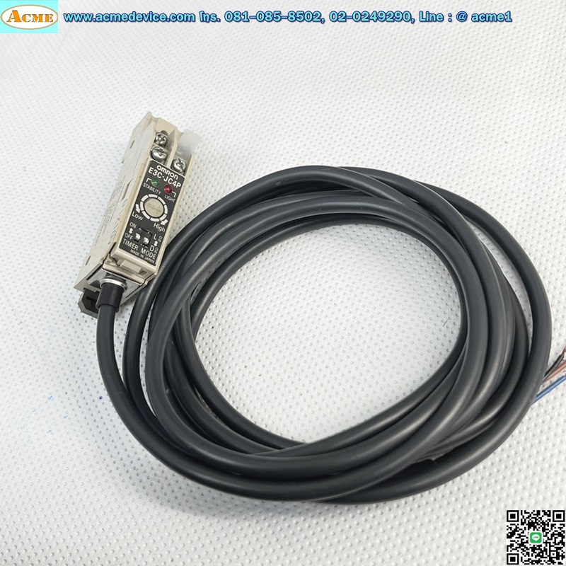 Photoelectric Amp Omron รุ่น E3C-JC4P, Light-ON, Dark-ON, NPN (ไม่มีฝา)