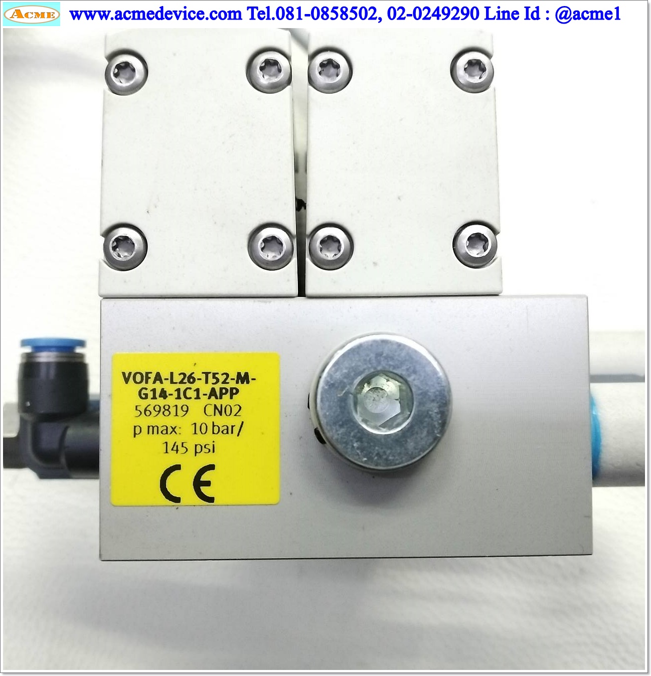 Solenoid Valve Festo รุ่น VSVA-M52-MZ-A1-1C1-APP, 3 - 10 bar, 5/2, Coil 24V