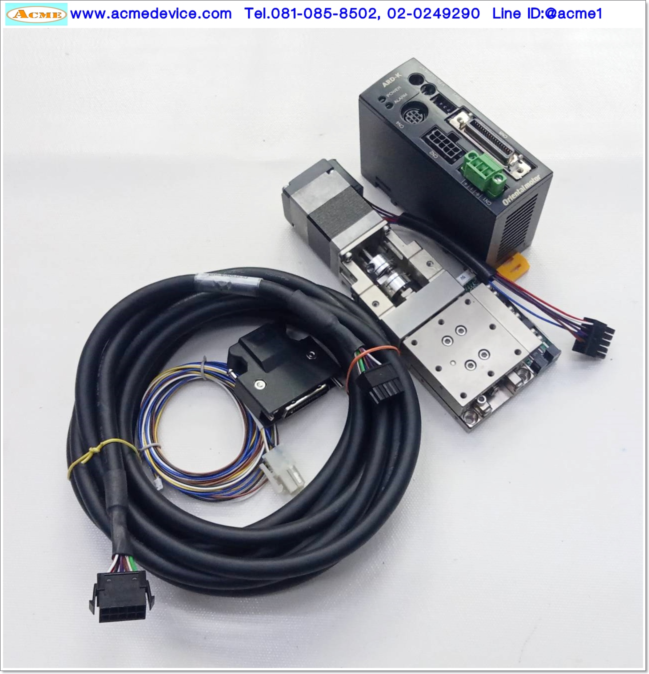 แกนสําเร็จรูป Ball Screw Suruga Seiki รุ่น PG413-L05AG-PAP, Sensor 5Vdc, ขนาด 40x40mm, Stroke 13mm & Stepping Oriental รุ่น ARD-K (Driver set)
