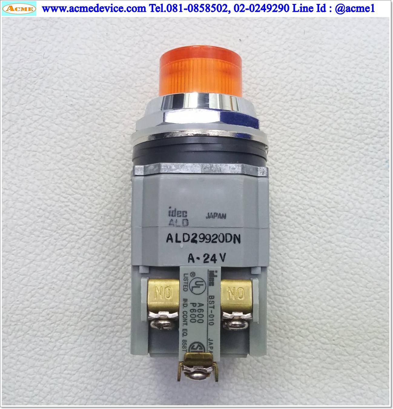 Pushbutton Switch Idec รุ่น ALD29920DNA-24V, 24V