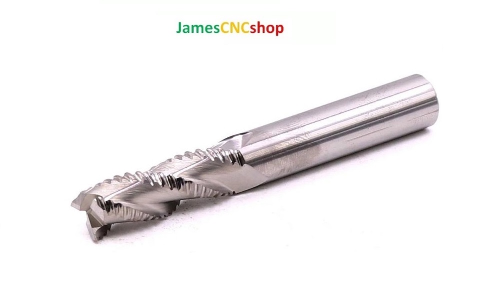 1PCS 3 ฟัน HRC55การประมวลผลอลูมิเนียม6 8 10 12 MM Solid ทังสเตนสตีลคาร์ไบด์ Router ความหยาบกร้านเครื่องตัด