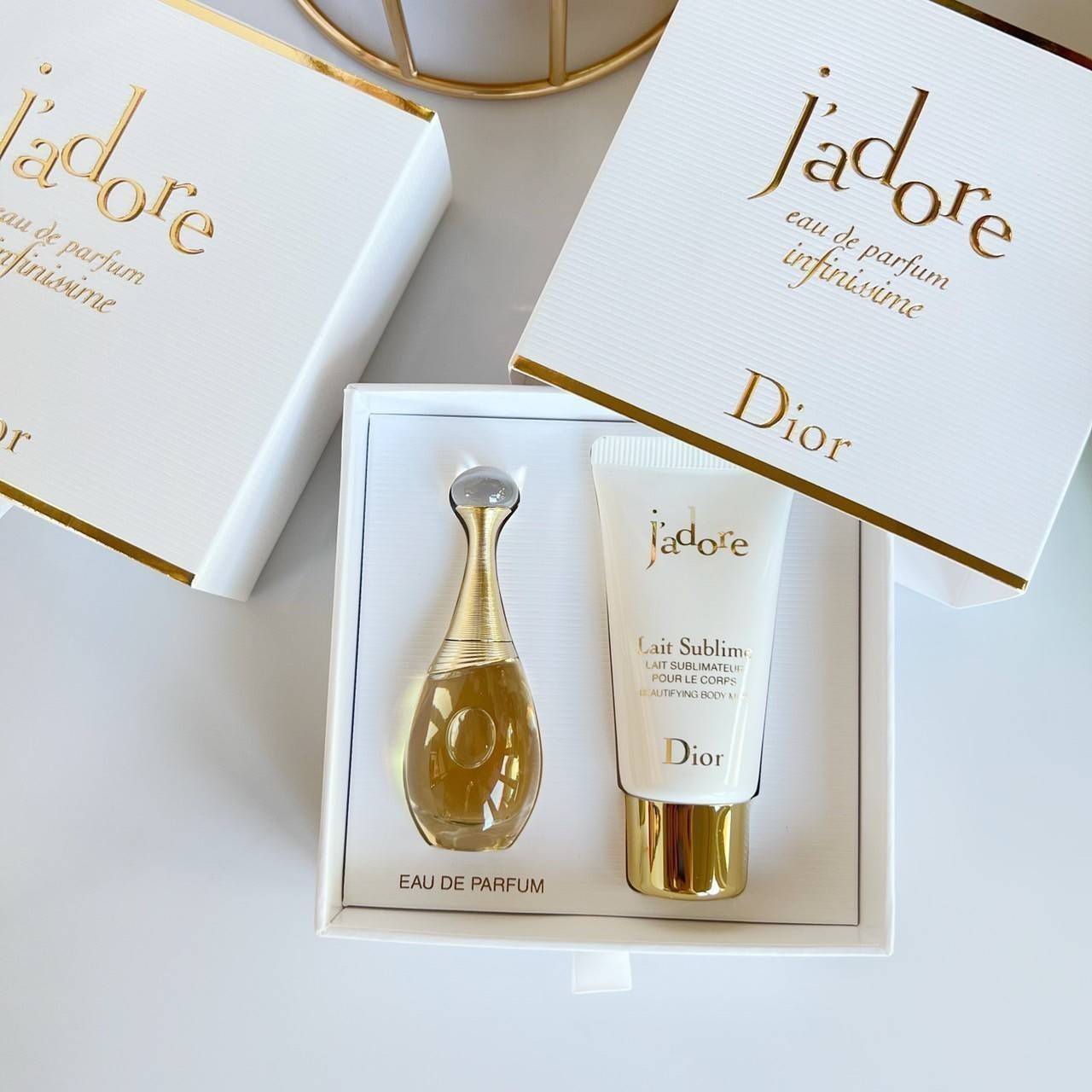 น้ำหอมมินิ ดิออร์ Dior Jadore EDP 5ml + Body Milk 20ml