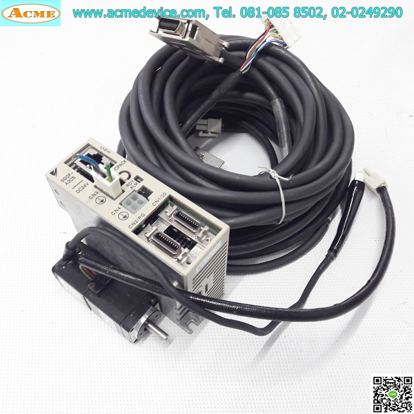 Servo Drive Yaskawa รุ่น SGDF-A2CS & Motor SGMM-A2C312, 24V, 20W