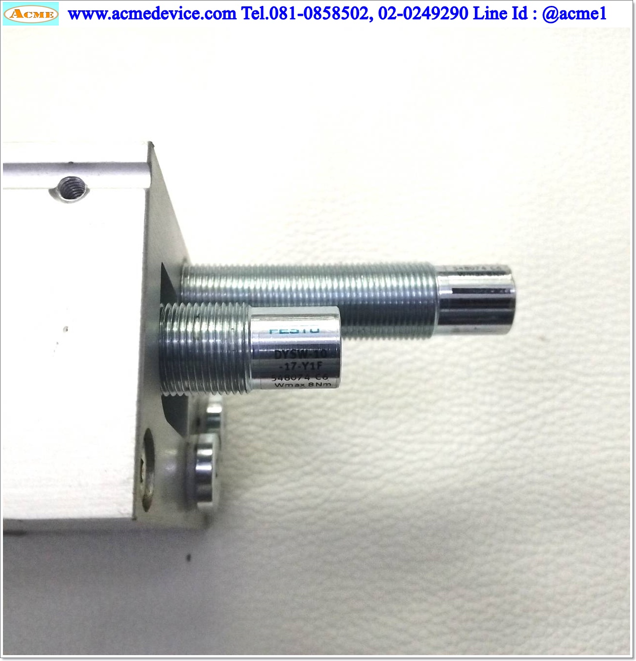 Air Cylinder Festo รุ่น DGSL-20-200, Bore 20 mm, Stroke 200 mm.