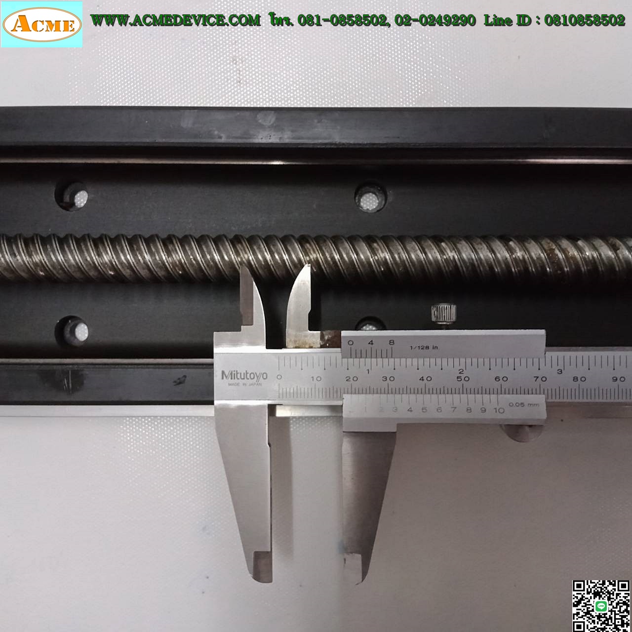 แกนสําเร็จรูป Ball Screw THK รุ่น KR, ขนาด 110 mm x 610 mm, แกนโต 15 mm, Stroke 405 mm, Pit 20 mm