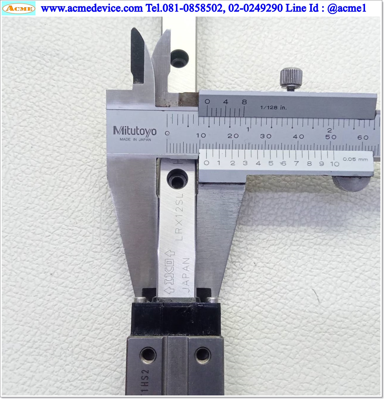 Linear Block and Rail IKO รุ่น LRXD12SL, รางสไลด์ขนาด 12 mm x 240 mm. (2 Block) (ขาว)