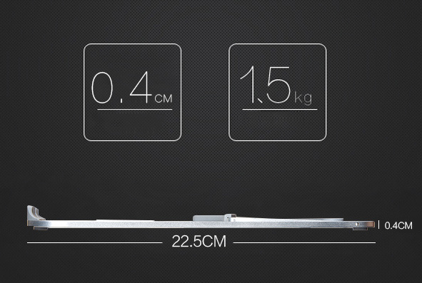 สแตนด์วาง MacBook แบบพับได้ วัสดุ Aluminum สีเงิน
