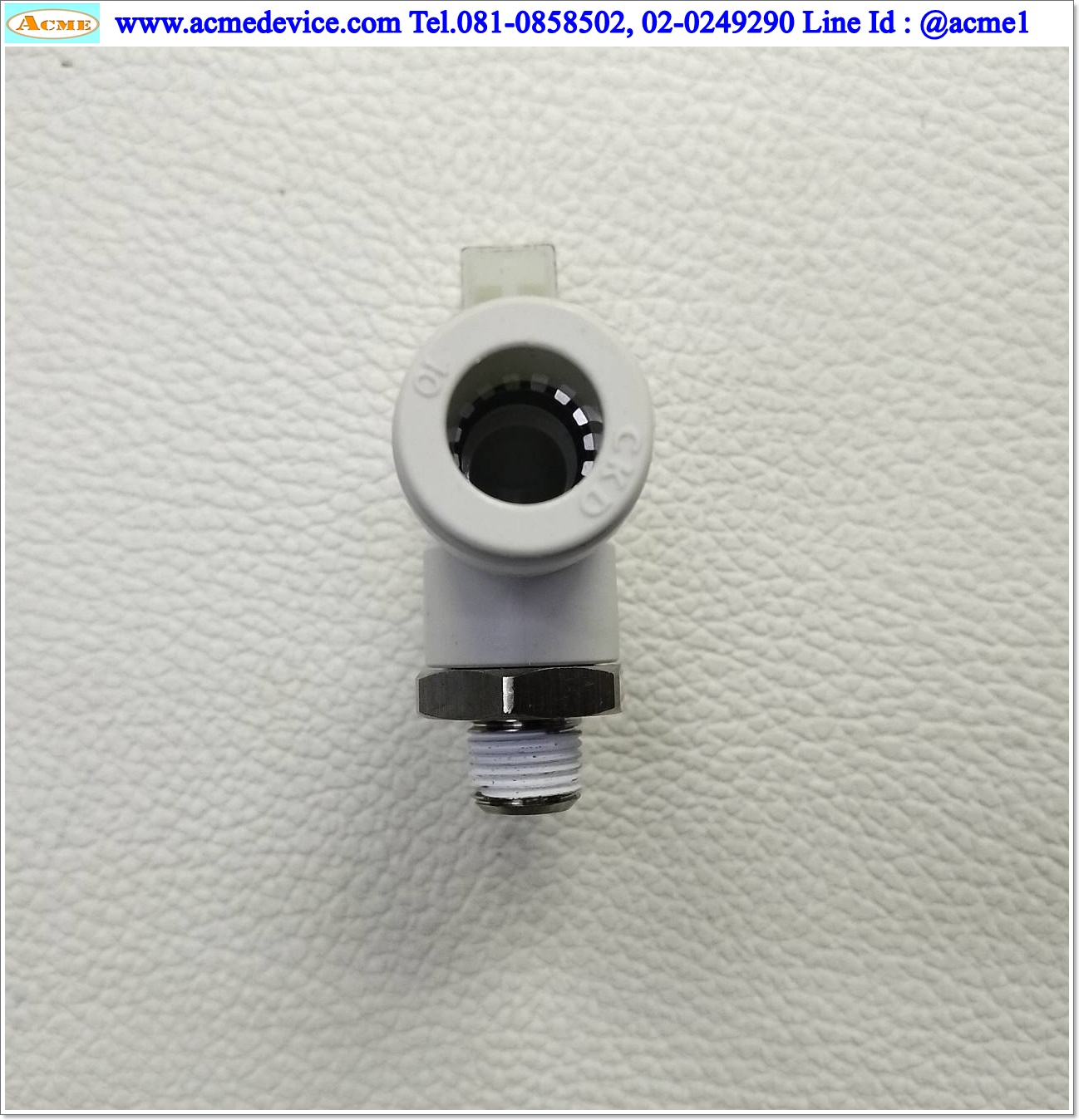 Fitting CKD รุ่น GWL10-6, 1/8, ท่อลม 10mm.