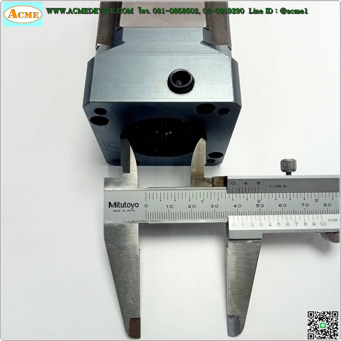 Gear Head Bayside รุ่น PS60-030, Ratio 30:1 (เพลาเข้า 6.3 mm., ออก 16 mm.), for Stepping □ 57x57 ∅ 38
