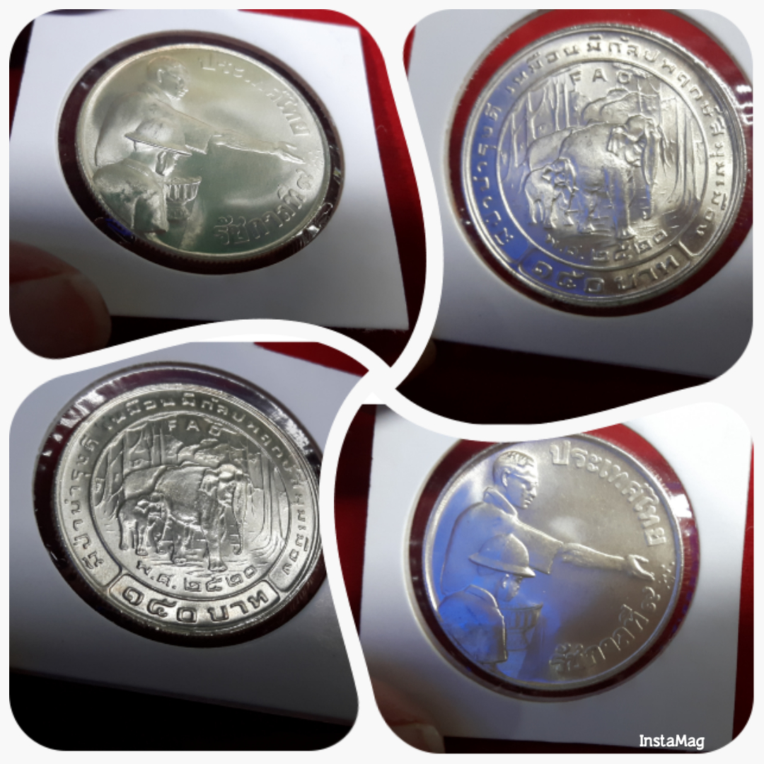 เหรียญเงิน 150บาท ทรงโปรยข้าว สวยค่ะ สินค้าตรงตามภาพ